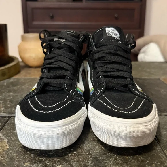 Vans High Tops w/ Rainbow Stripes - Picture 3 of 5